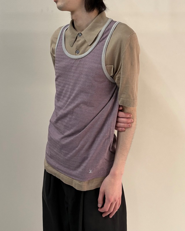 【Louis Vuitton】border tank top