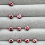 ダイヤモンドカット ブラウニッシュピンクジルコン 約5mm - タンザニア産