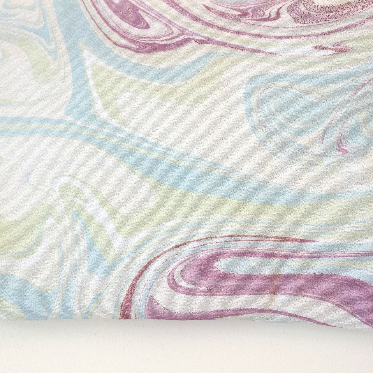 墨流しポーチ 〔紫陽花の庭〕