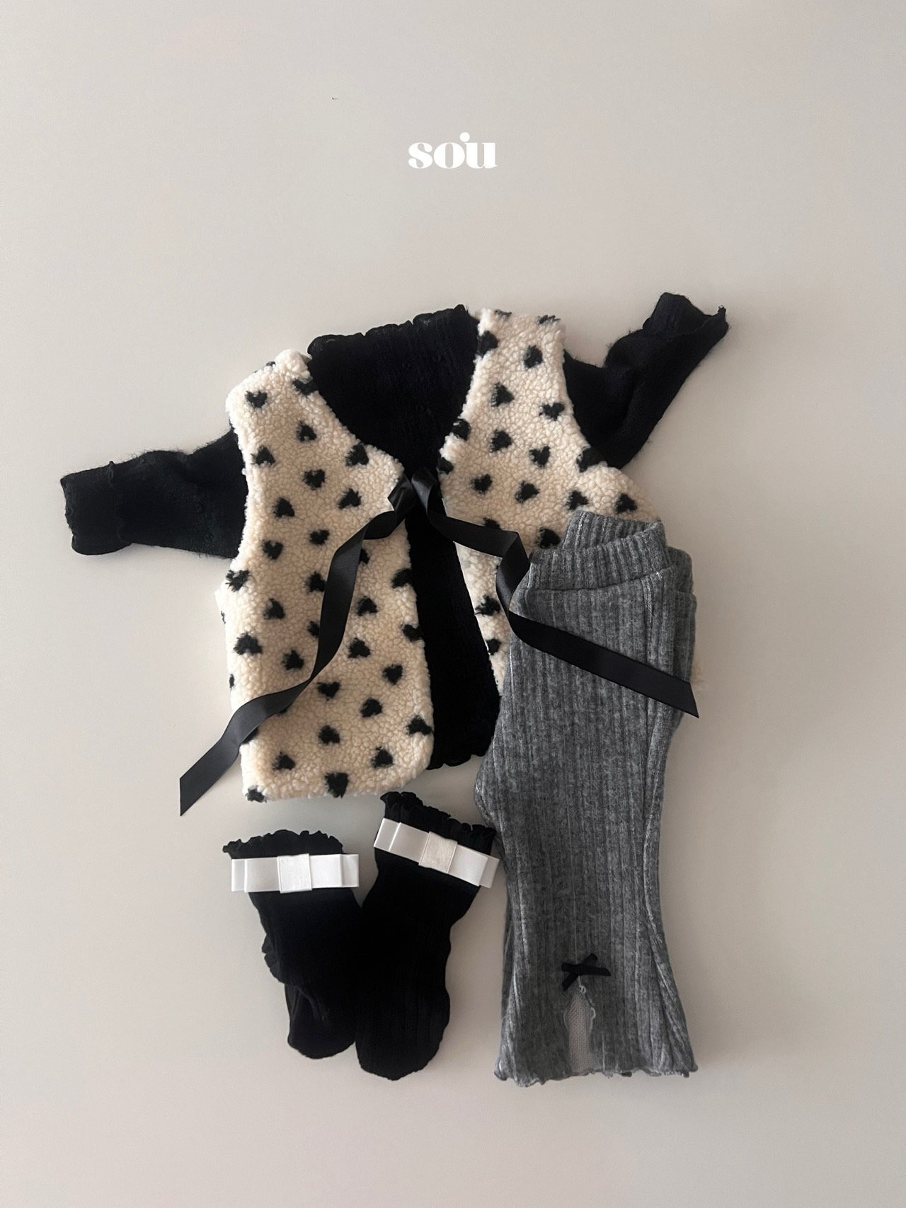 SO U［取寄］heart dumble vest 26winter