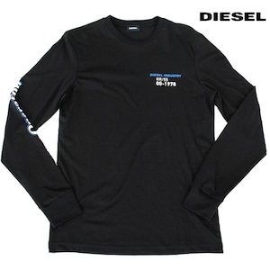 DIESEL ディーゼル Tシャツ 長袖 プリント Tシャツ ロンT メンズ　T-DIGO-LS-K25 BLACK 2021年秋冬モデル