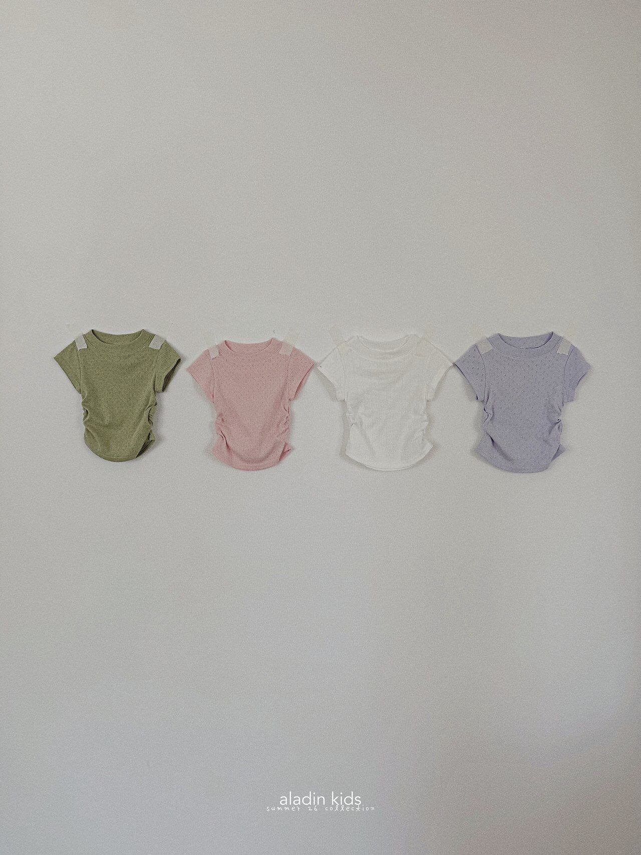 〘予約〙Aladin kids / Eyelet Shirring Tee