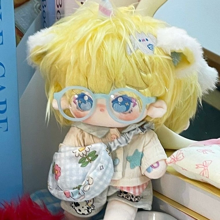 ✿20cm✿ 星レモン 骨あり 無属性正常体ぬいぐるみ furry猫耳金髪 無