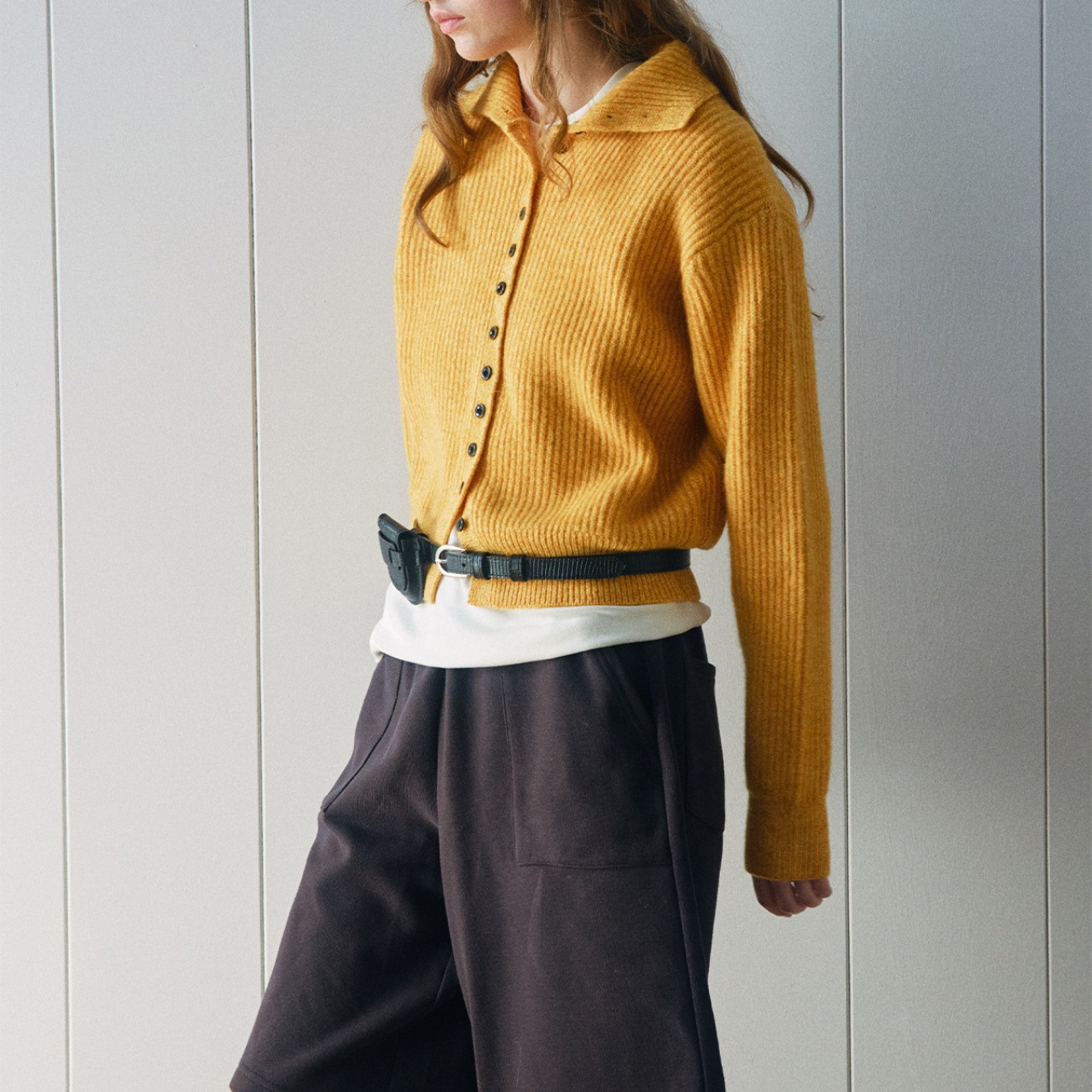 Cozy Knit Button-Up Cardigan【4color】 T3671