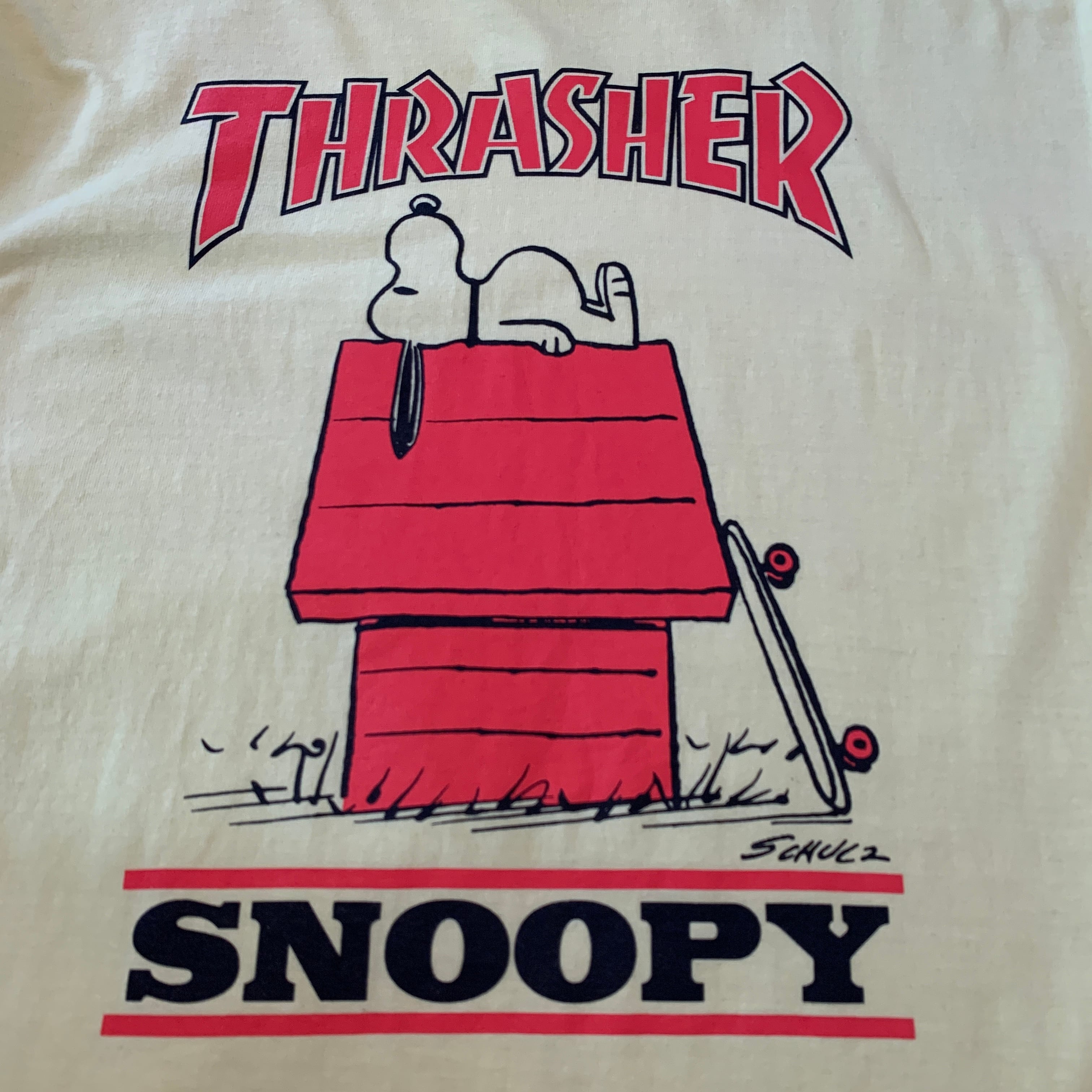 THRASHER】ピーナッツ スヌーピー コラボ Tシャツ スラッシャー | 古着