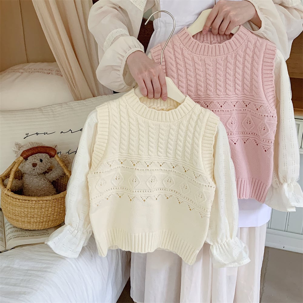 【KID】秋新作 レイヤードニットセーター