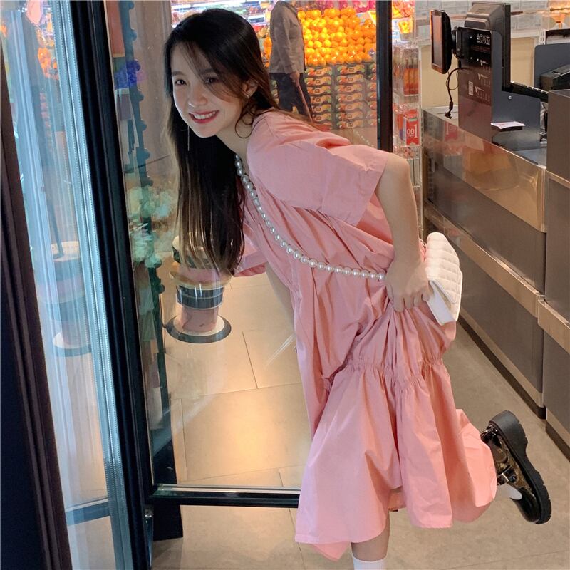 ドレス サマー薄手スリーブウェストブラック 大人ガーリー スウィート キュート カジュアル 夏物 1号婦人84591248348