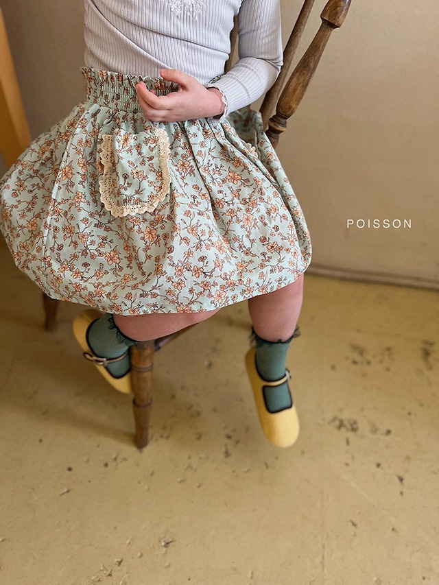 【即納】<Poisson>  Flower skirt