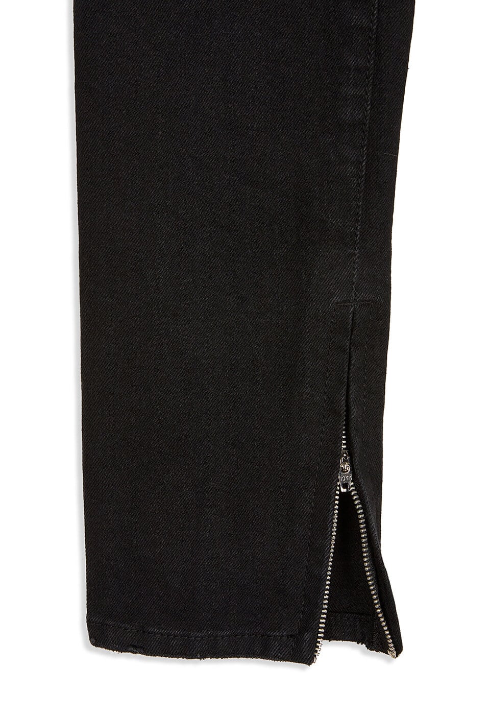 OPEN YY] ZIP SLIT SKINNY JEANS, BLACK 正規品 韓国ブランド