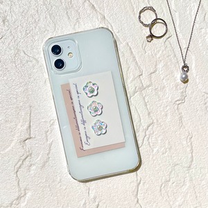 AURORA FLOWER iPhoneケース(ベージュ)