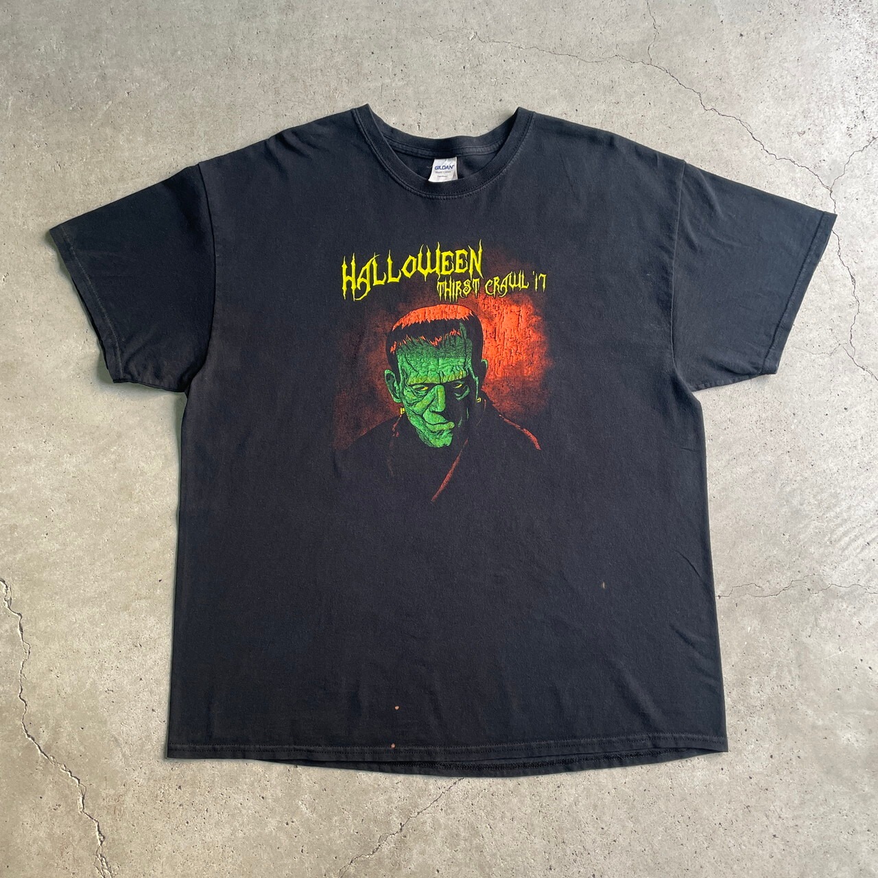 HALLOWEEN ハロウィン イベント ゾンビ ホラー プリントTシャツ メンズ 
