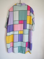 Made in Italy UNITED COLORS OF BENETTON Pattern Shirt／S size