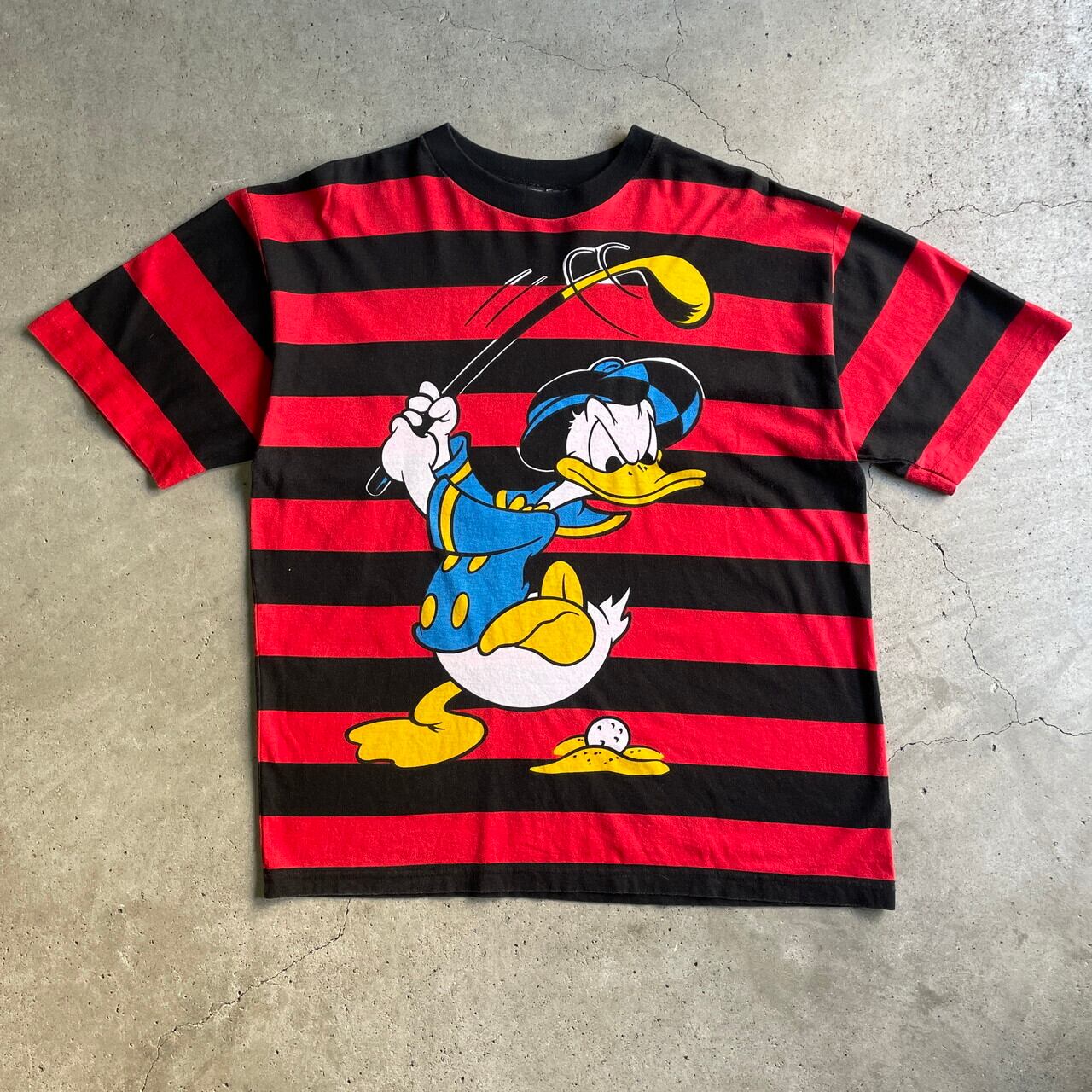 MICKEY\u0026CO DisneyドナルドダックTシャツ穴くぐりヴィンテージ