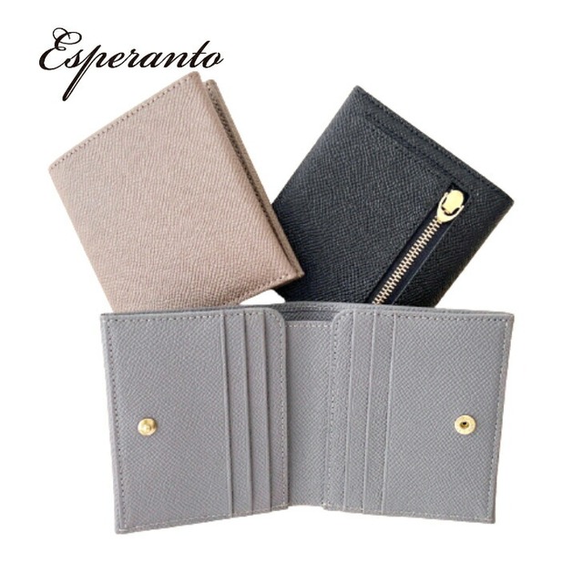 ［ボントーノレザー］　薄型二つ折り財布 [ESP-6727]　＃EN Tokyo ＃esperanto エスペラント