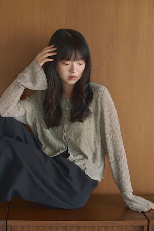 AM670917 glitter short cardigan