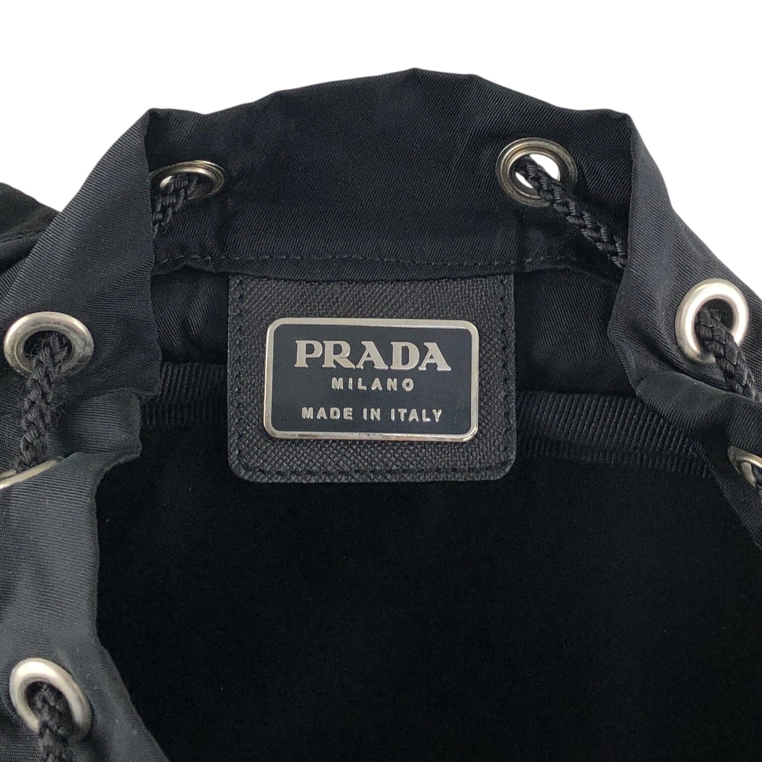 PRADA プラダ バックパック ブラック トライアングルロゴ ナイロン