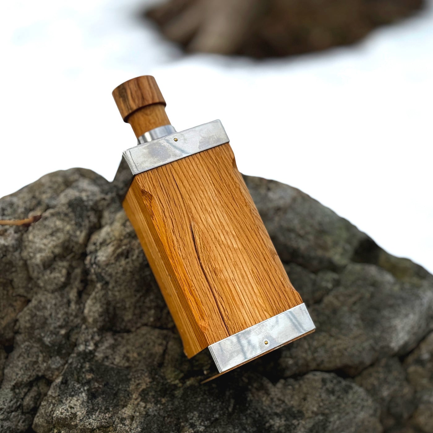 北海道ミズナラボトル 角型 | SHINGU SHOKO WOOD SHOP