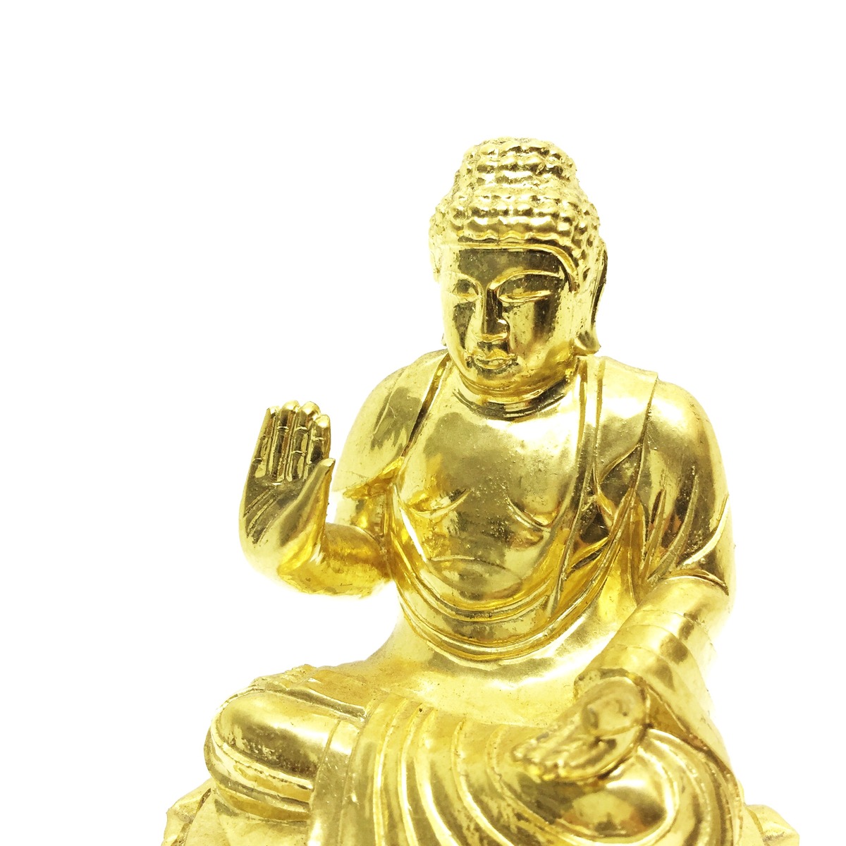 檜 金箔 釈迦如来 10㎝ Shyakanyurai with Gold Foil | 仲見世かもめや