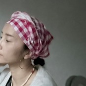 Krama from Cambodia   04   ピンク&パープル　小さいサイズ