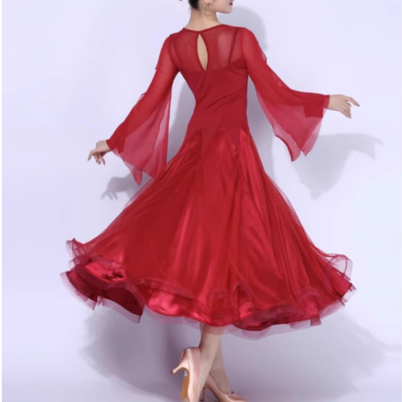 エレガンス シアースリーブ デザイン ドレス ds0608