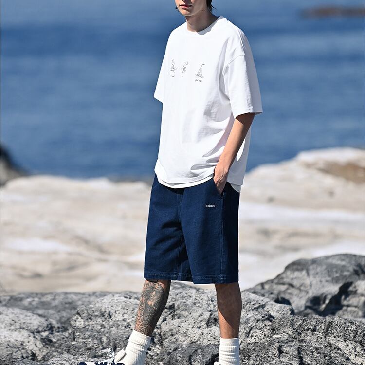 ★SMOOTH COTTON PRINT LOOSE T-SHIRT　　　A0656