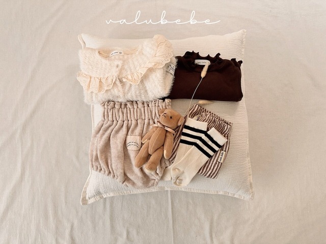 [予約][送料無料]《valubebe》Basic line socks (baby) 89
