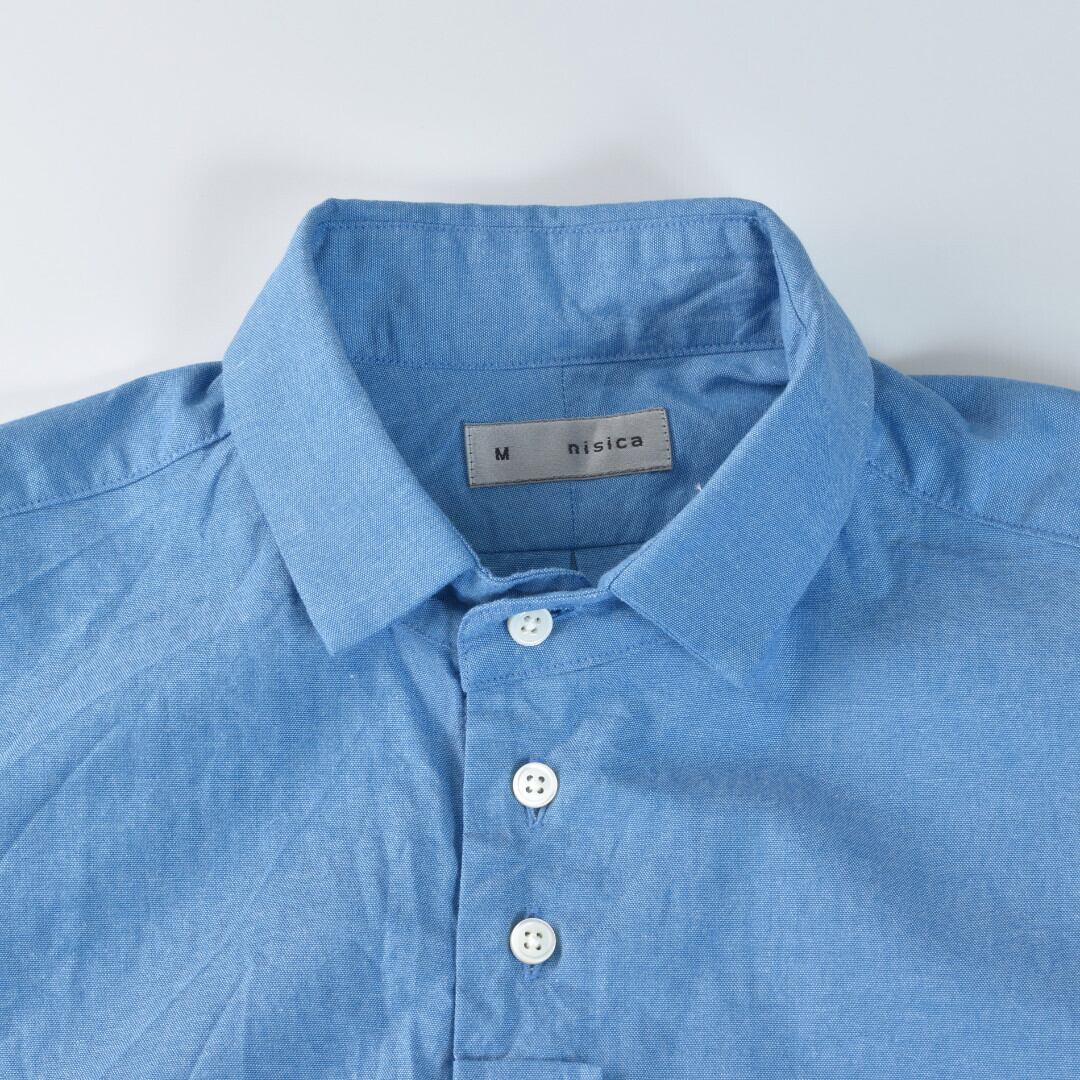 nisica ニシカ レギュラーカラーシャツ・シャンブレー【メンズ】 シンプルながら雰囲気の有るシャツが届きました【送料無料】