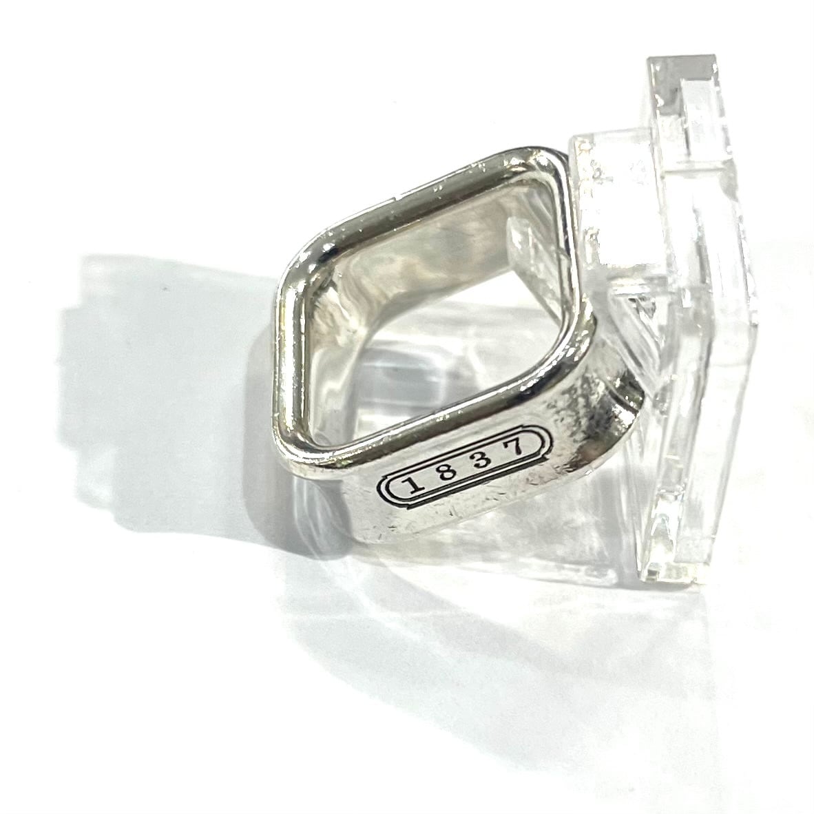 TIFFANY&CO.】【11-12号】2659 T&CO 1837 スクエアリング／シルバー925