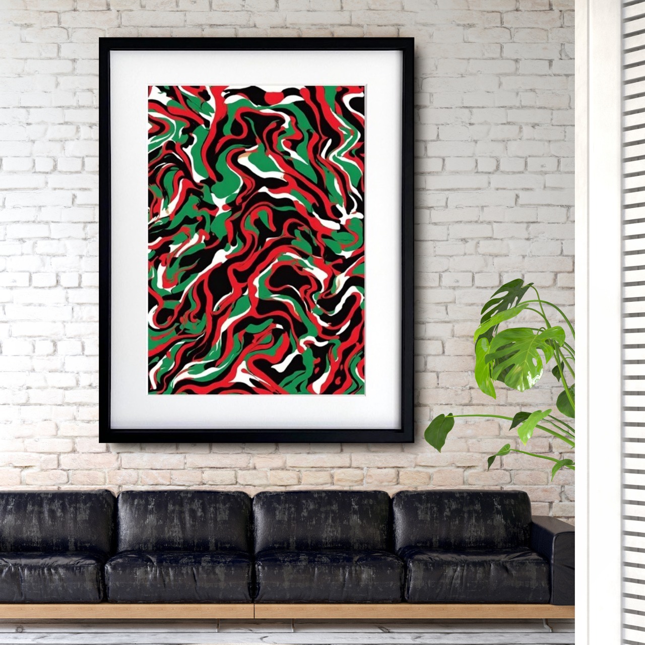 A Tribe Called Quest Pattern Ⅱ｜ヒップホップカルチャーを抽象パターンで再構成したアートポスター｜モダン空間に映える個性派デザインA4ポスター