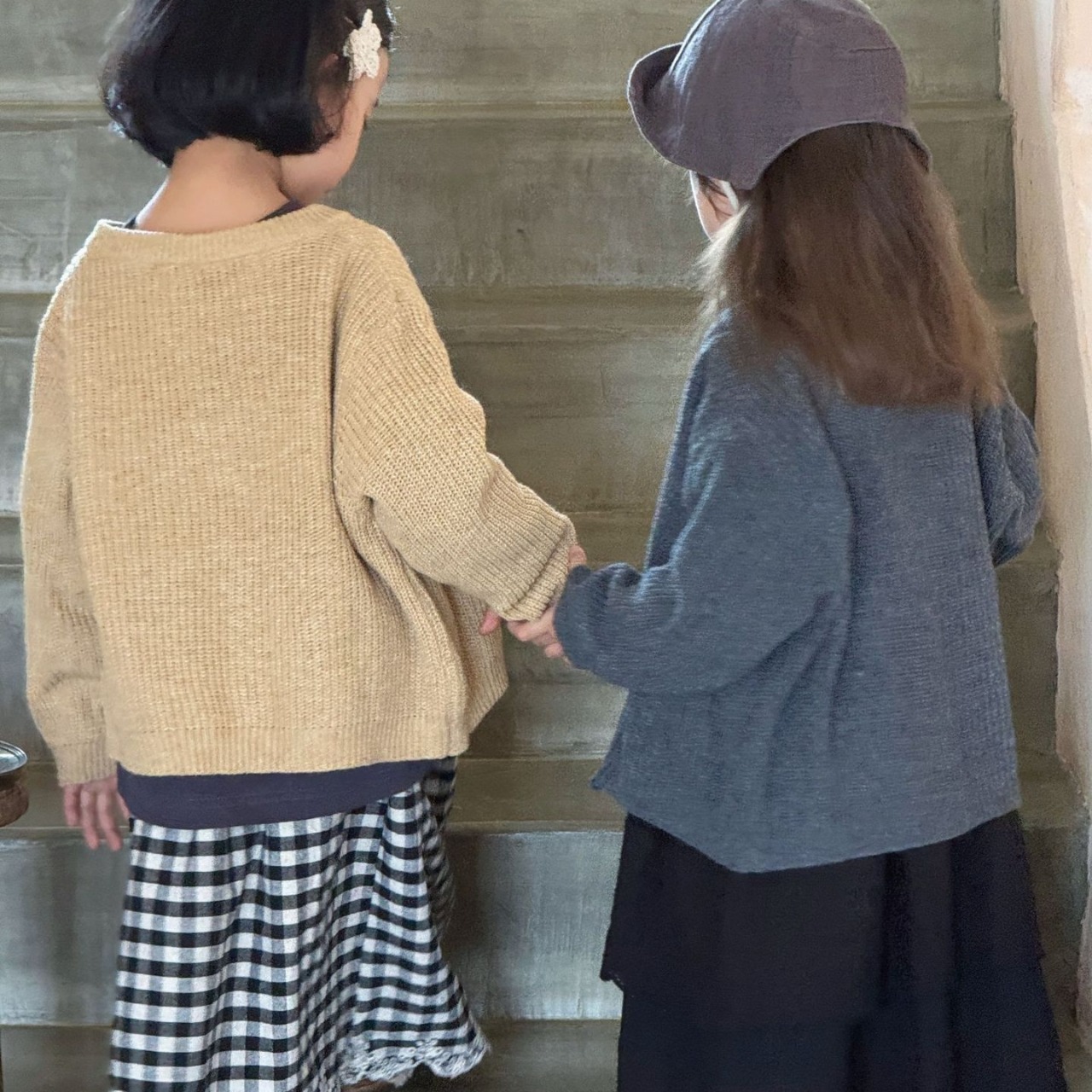 秋レトロ手作りかぎ針編み柄カーディガン