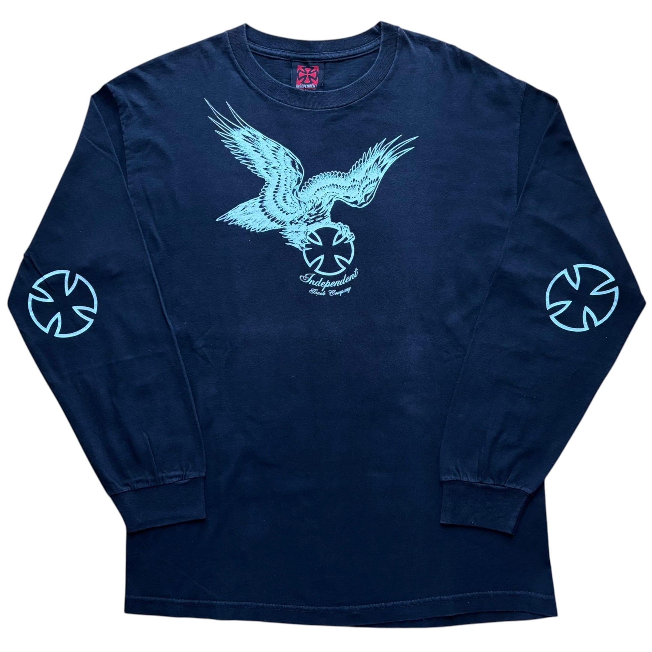 Independent Eagle Graphic L/S Tee / Black / Large / Made in Mexico / 00s
