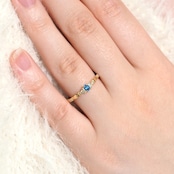 アウイナイト ドイツ産 リング 0.08ct D0.06ct k18