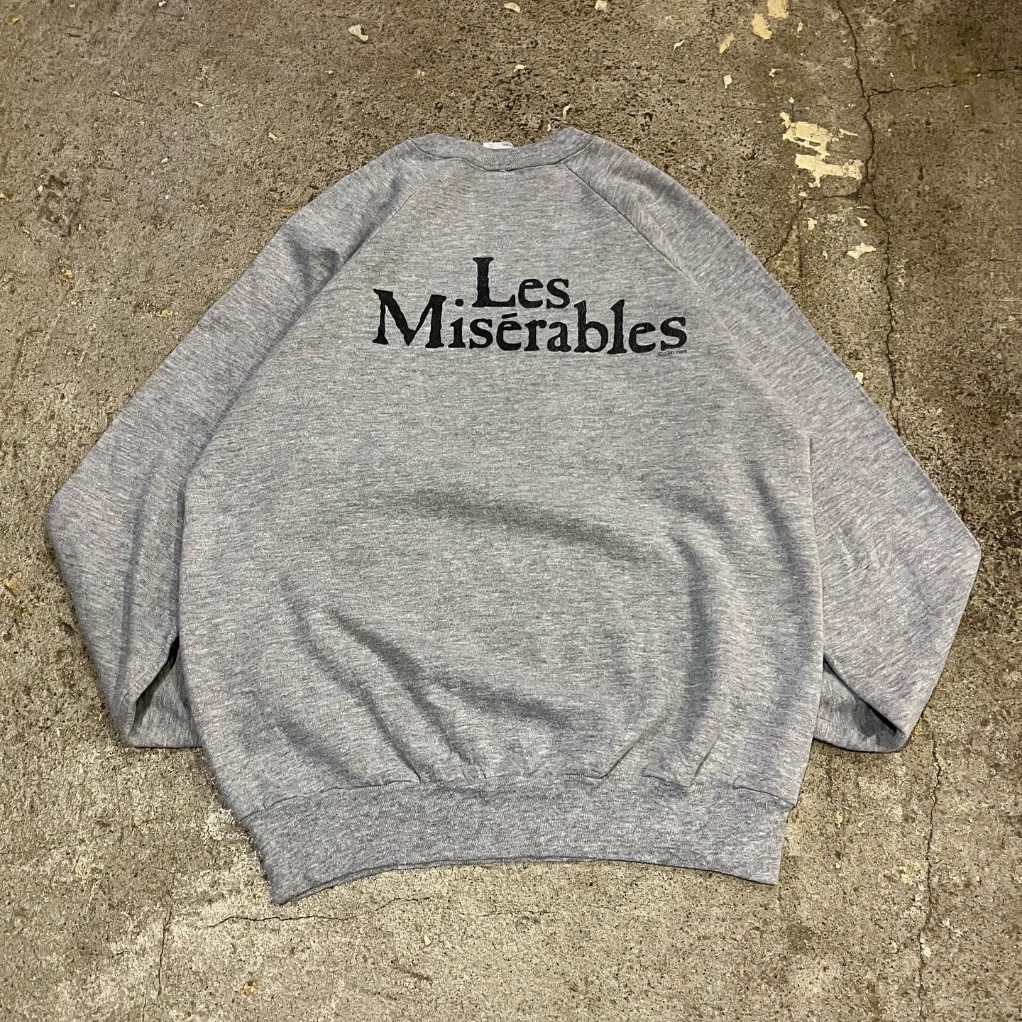 80s Les Miserables raglan sleeve sweat | What