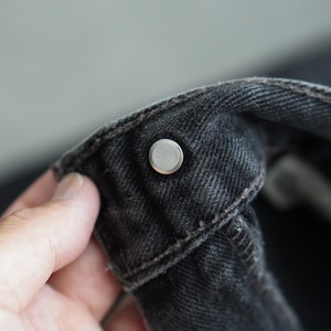 00s Levi's 550 black denim pants "made in USA" [W35L31.5相当] 古着