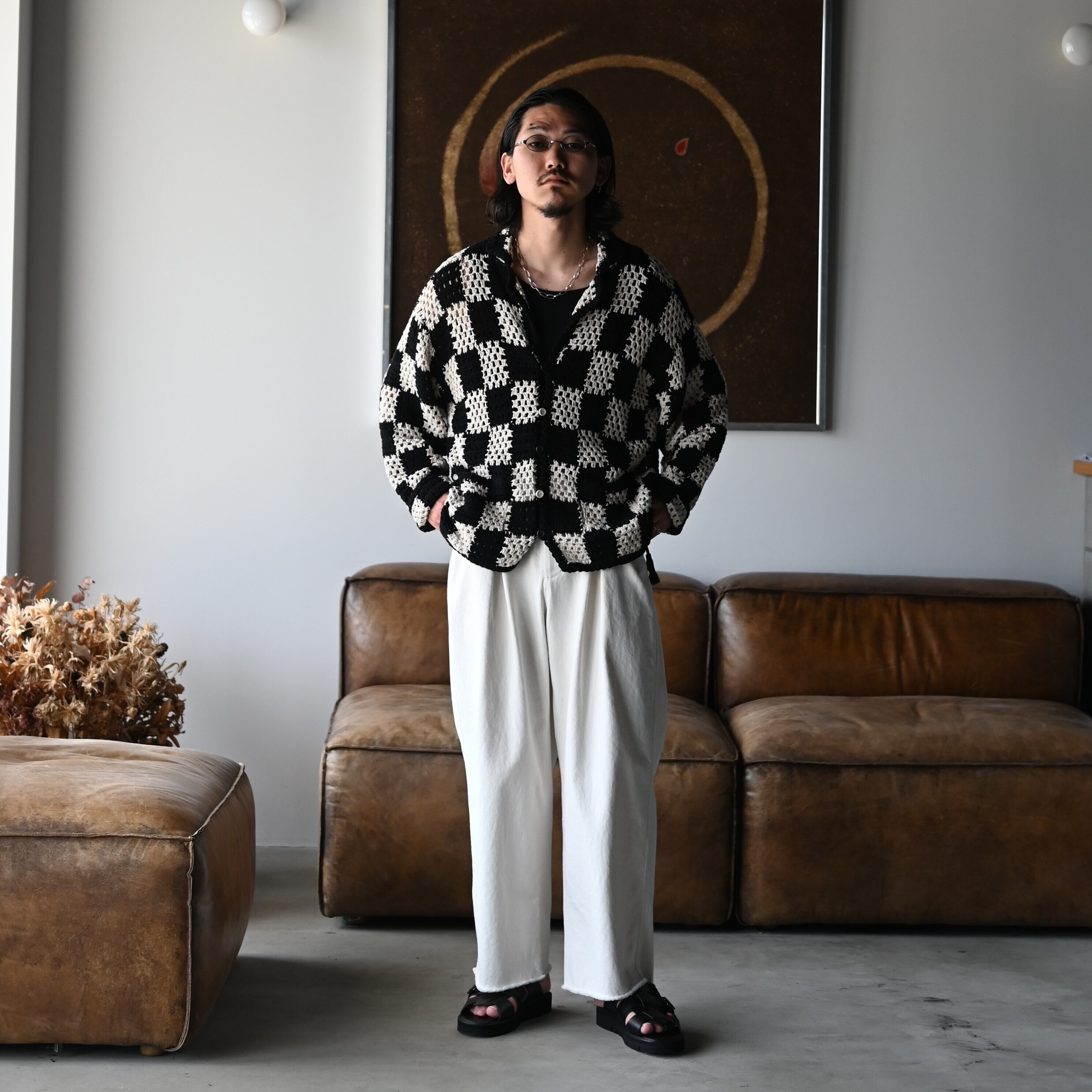 OLD JOE(オールドジョー)HAND CROCHET HAVANA SHIRTS (Long-sleeve