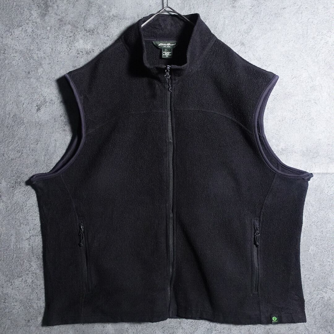 "EDDIE BAUER" black fleece vest