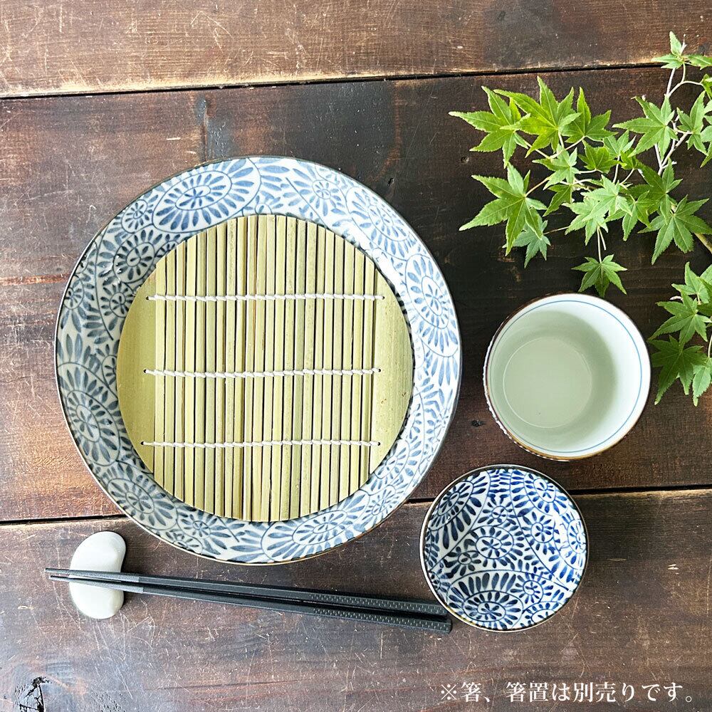 タラソオリゴ 2kg(2個セット) 中古、未使用セット そば食器 藍染タコ唐草 1人前 そば食器セット ざるそば セット 美濃焼