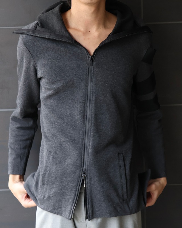 【Y-3】High neck double zip back detail top