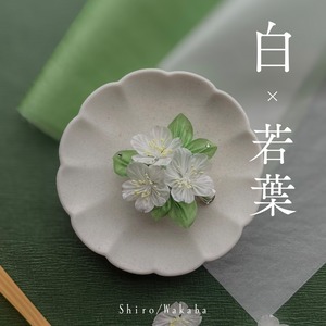 はじまりの桜　髪飾り／ブローチ