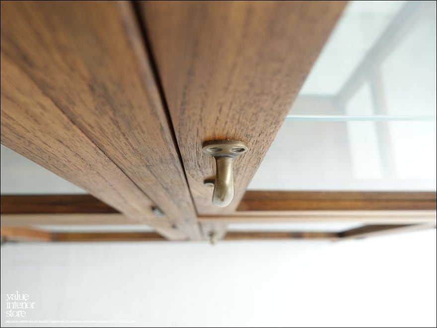 トヨタ様 ご注文商品 」チーク無垢材 ガラスパンケース6枚扉Med120