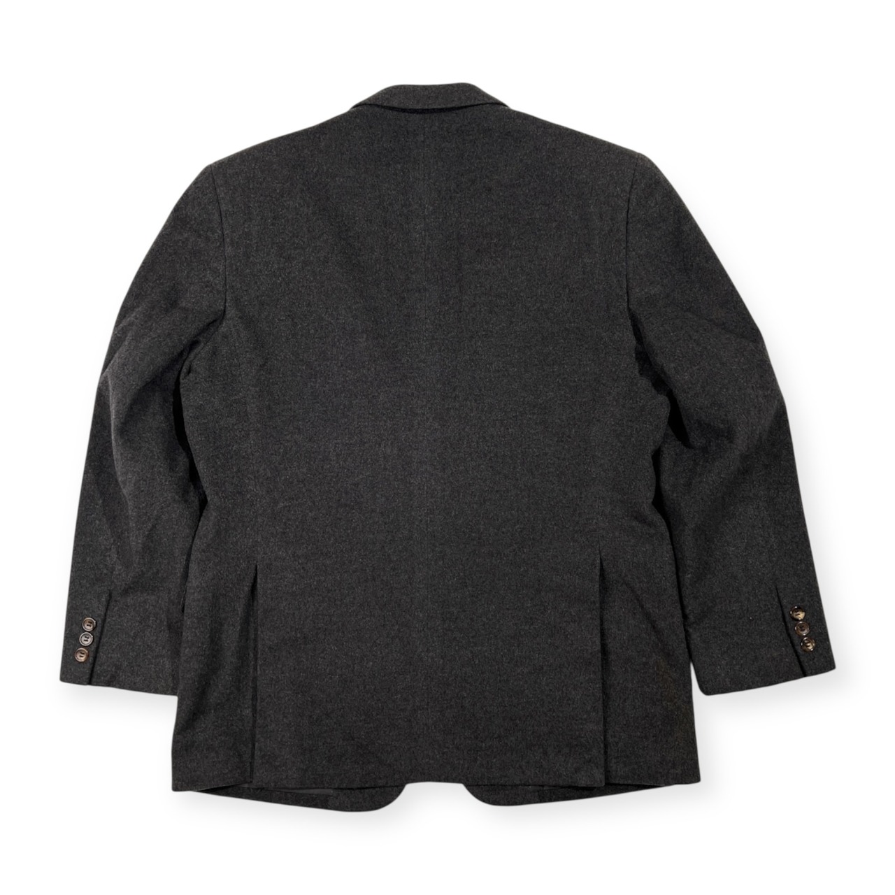 高級 ピュア カシミヤ100% Pure Cashmere テーラードジャケット ブレザー 96AB5(96-86-170) /TOYO KEORI/チャコールグレー/メンズ