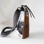 サコッシュ / Hemp cotton pocket sacoche /チョコ ブラウン & カモフラージュ