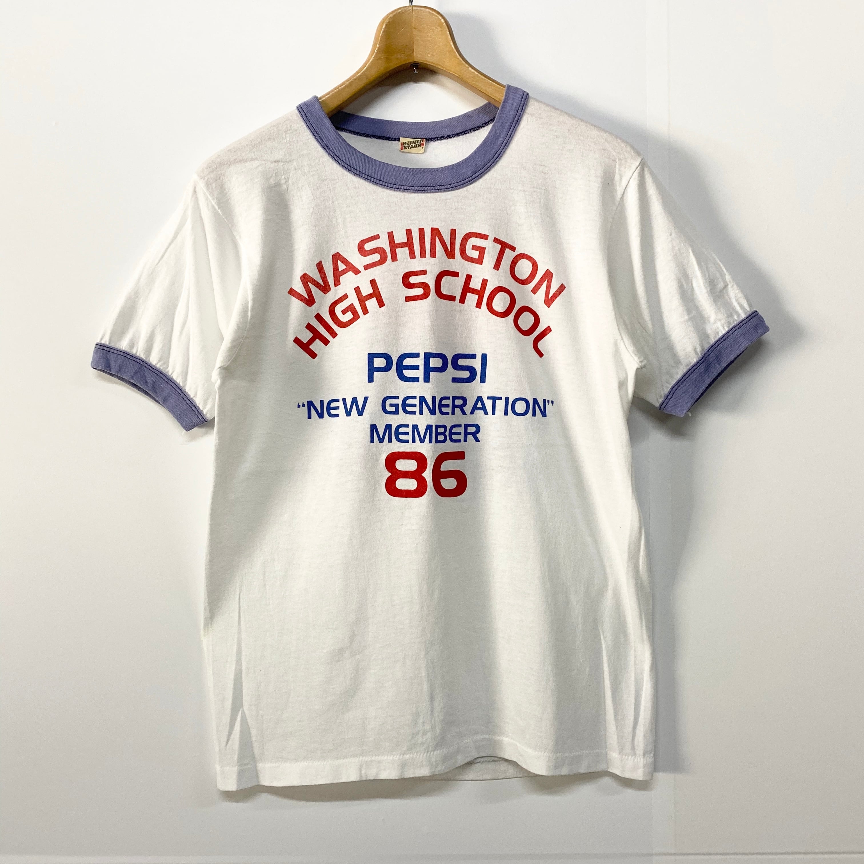 80年代 PEPSI ペプシ リンガーTシャツ プリントTシャツ ヴィンテージ 