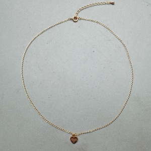 Heart Tag Necklace (Gold) [WM-NK039]