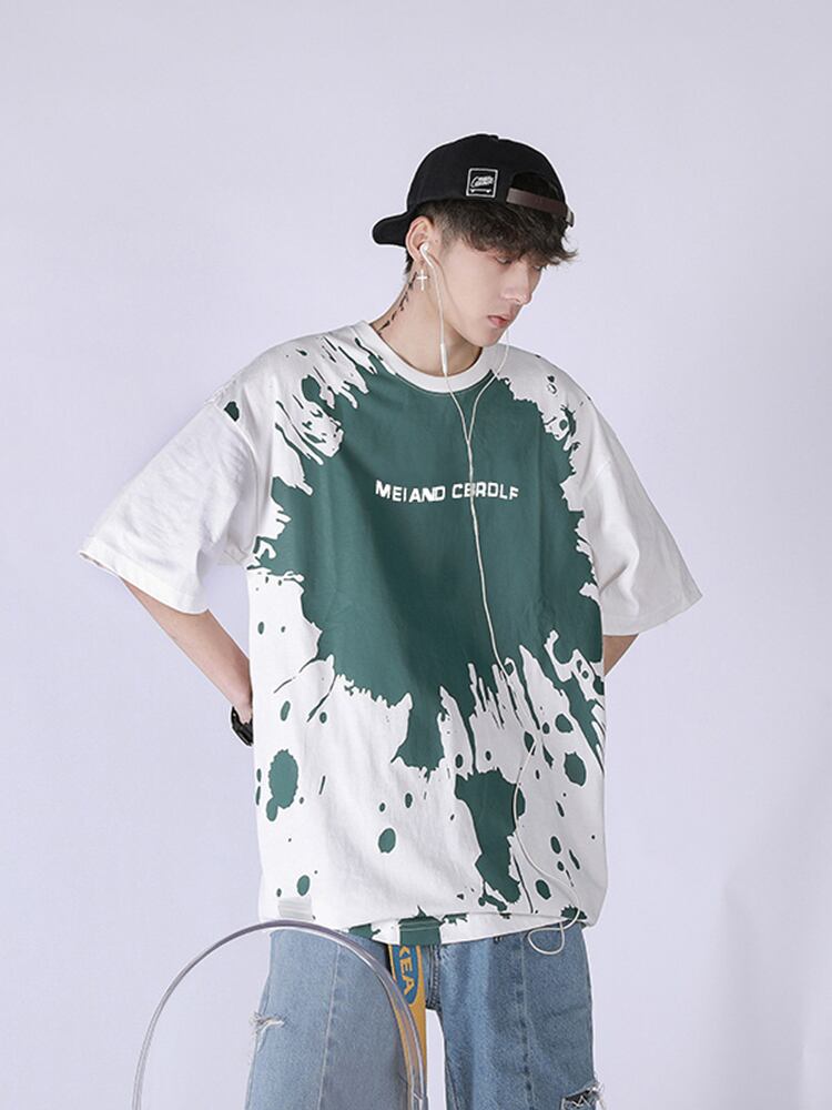 全2色 Tシャツ カットソー プリント カジュアル おしゃれ