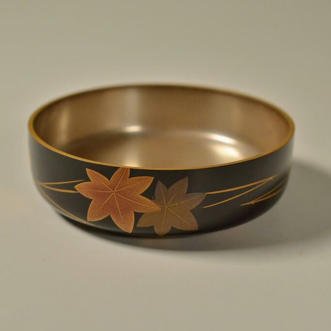 茶道具『秋草に半月鈴虫蒔絵平棗 在銘「秋峰」』高崎秋峰 共箱 炉開き