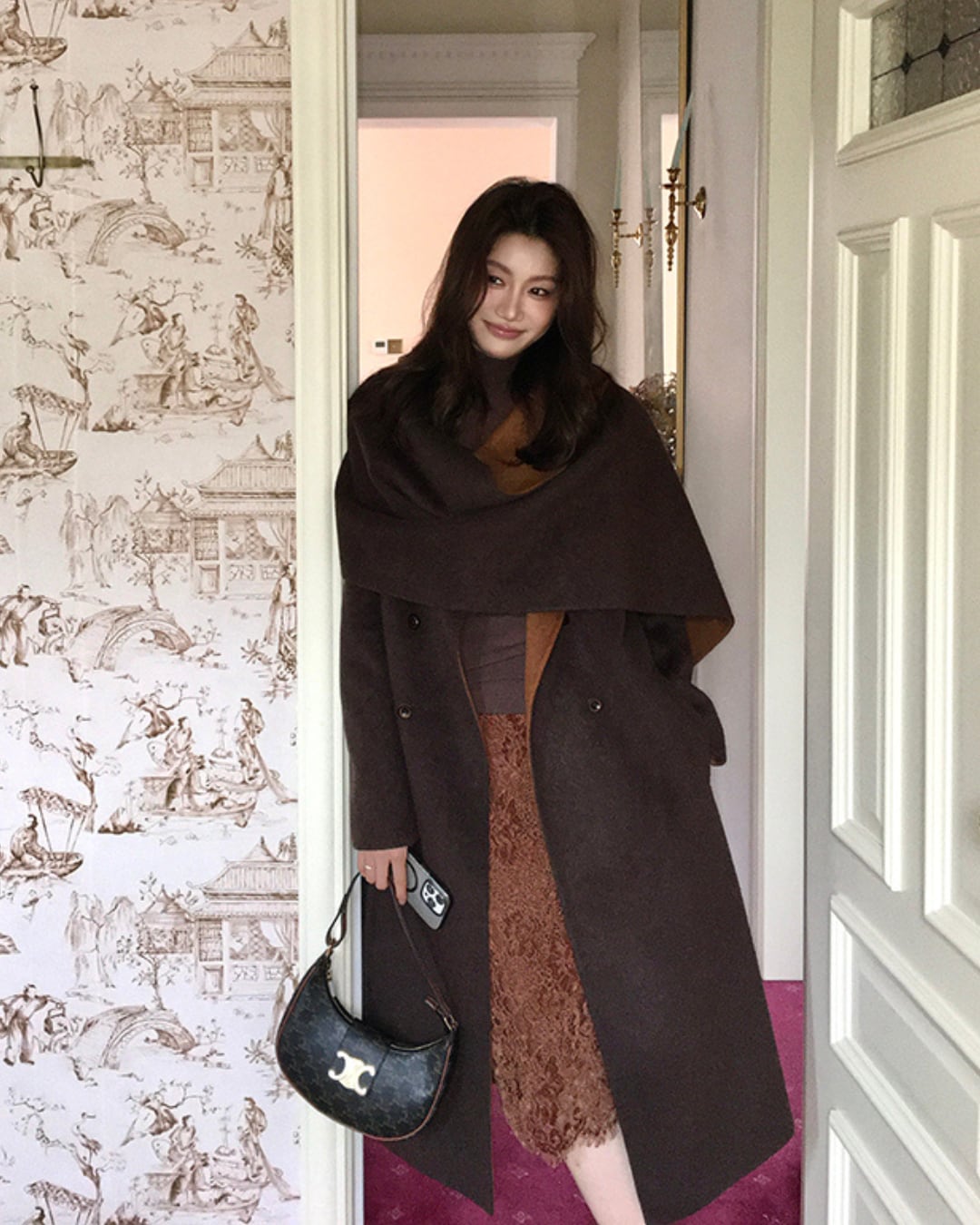 ウールケープコート A25207