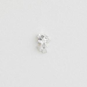 結晶 黄鉄鉱 シングル ピアス 7s　mineral crystals_pyrite pierced earring 7s