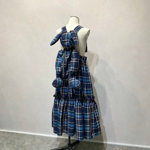 ぬいぐるみバッグジャンパースカート / BLUE【HEIHEI】