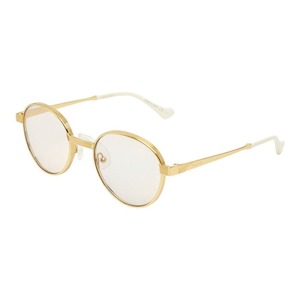 グッチ ボストン UVカット サングラス GG0872S ゴールド アイボリ プラスチック メッキ レディース GUCCI 【中古】